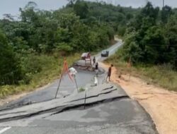 Akses Jalan Poros Pegat Bukur–Inaran Longsor, Warga Minta Perbaikan Segera