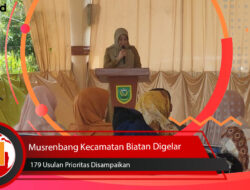 Musrenbang Kecamatan Biatan Digelar, 179 Usulan Prioritas Disampaikan