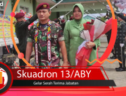 Skuadron 13/ABY Gelar Serah Terima Jabatan