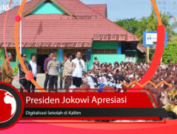 Presiden Jokowi Apresiasi Digitalisasi Sekolah di Kaltim dalam Kunjungan ke SMKN 1 Tanah Grogot